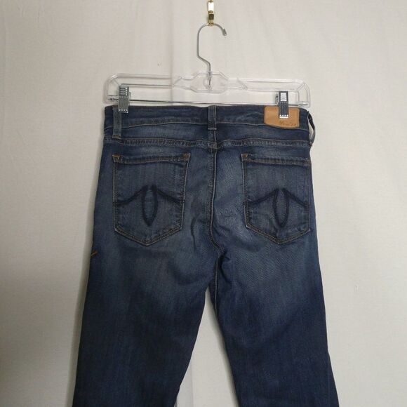 Level 99 Lily Skinny Straight Leg Jeans Anthropologie Size 26 Whiskered - Picture 11 of 12